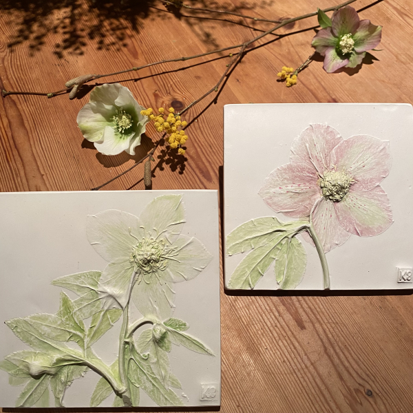 bas relief botanique